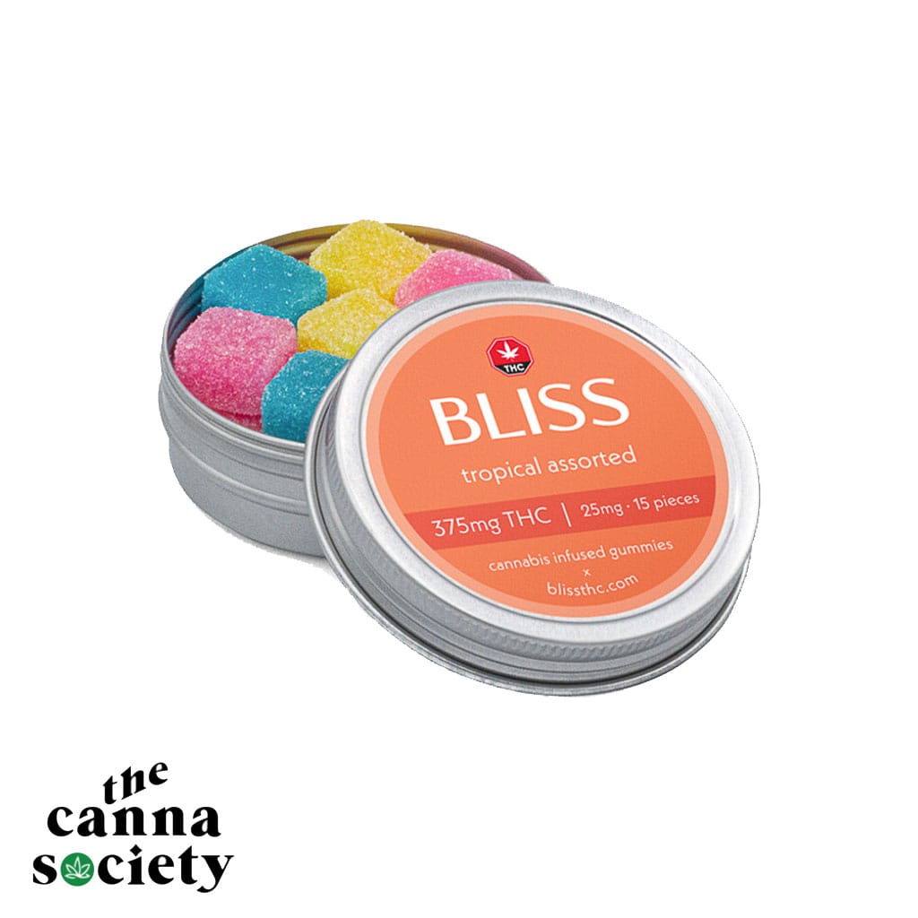 Bliss Gummies Tropical Mix (375mg THC)
